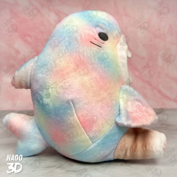 Mofusand Pastel Shark Cat BIG Plush Marble Rainbow Meow Japan Exclusive New - Picture 5 of 7